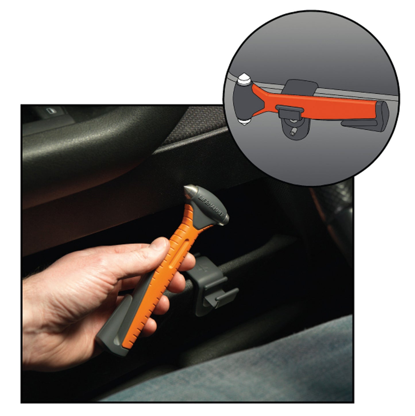 MARTEAU BRISE VITRES D'URGENCE LIFEHAMMER PLUS