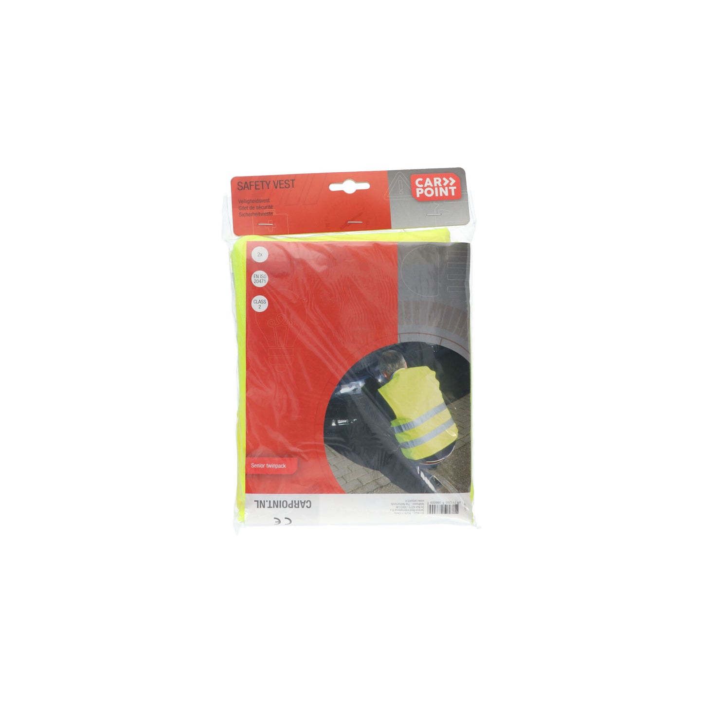 GILETS DE SECURITE ADULTE JAUNE X2 CARPOINT