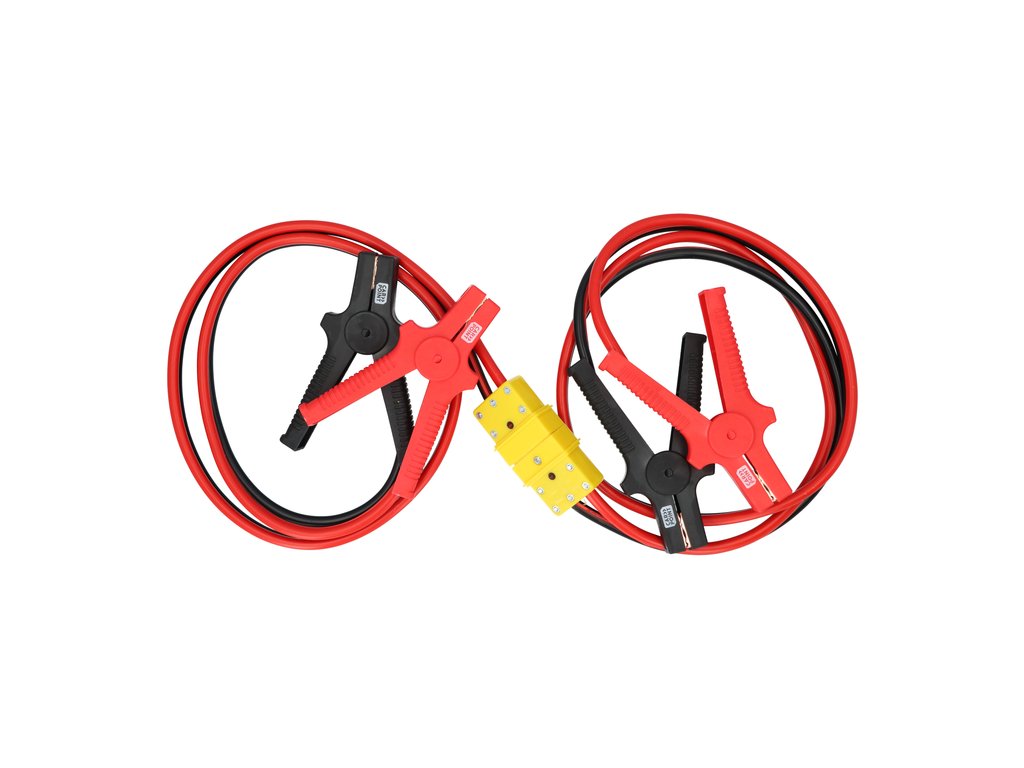 CABLES DEMARRAGE AVEC PRISE SECURITE 500A 3,5M 6/12/24V (PINCES & POIGNEES ISOLEES) CARPOINT