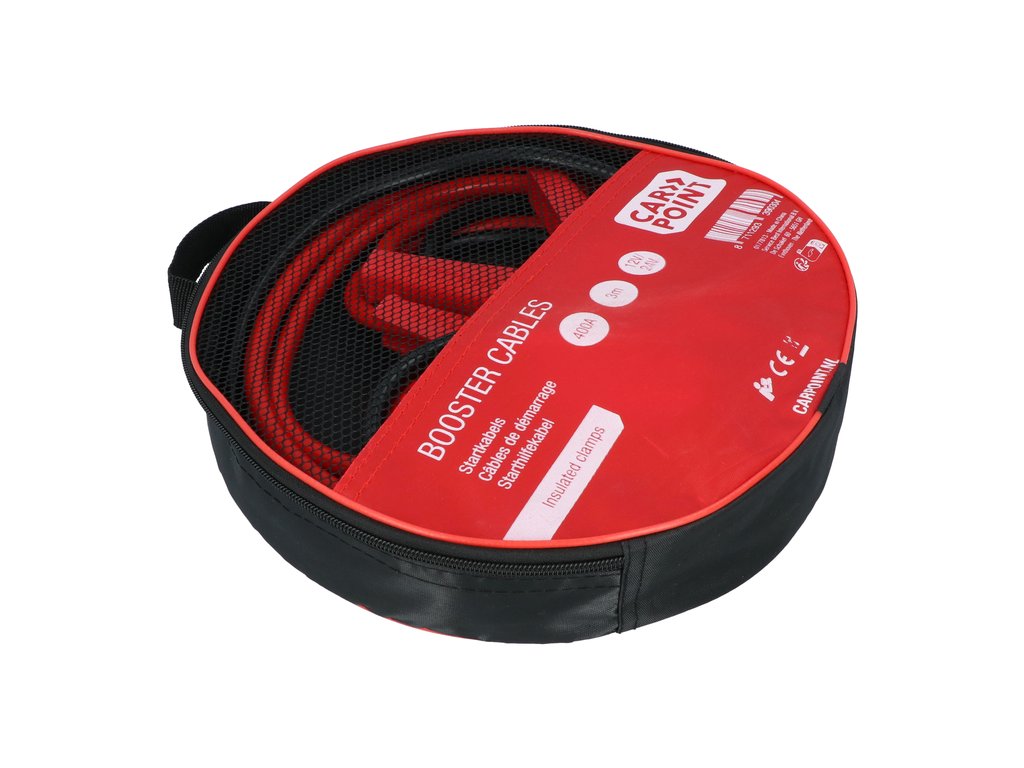 CABLES DE DEMARRAGE 400A 3M 12/24V (PINCES ISOLEES & POIGNEES) CARPOINT