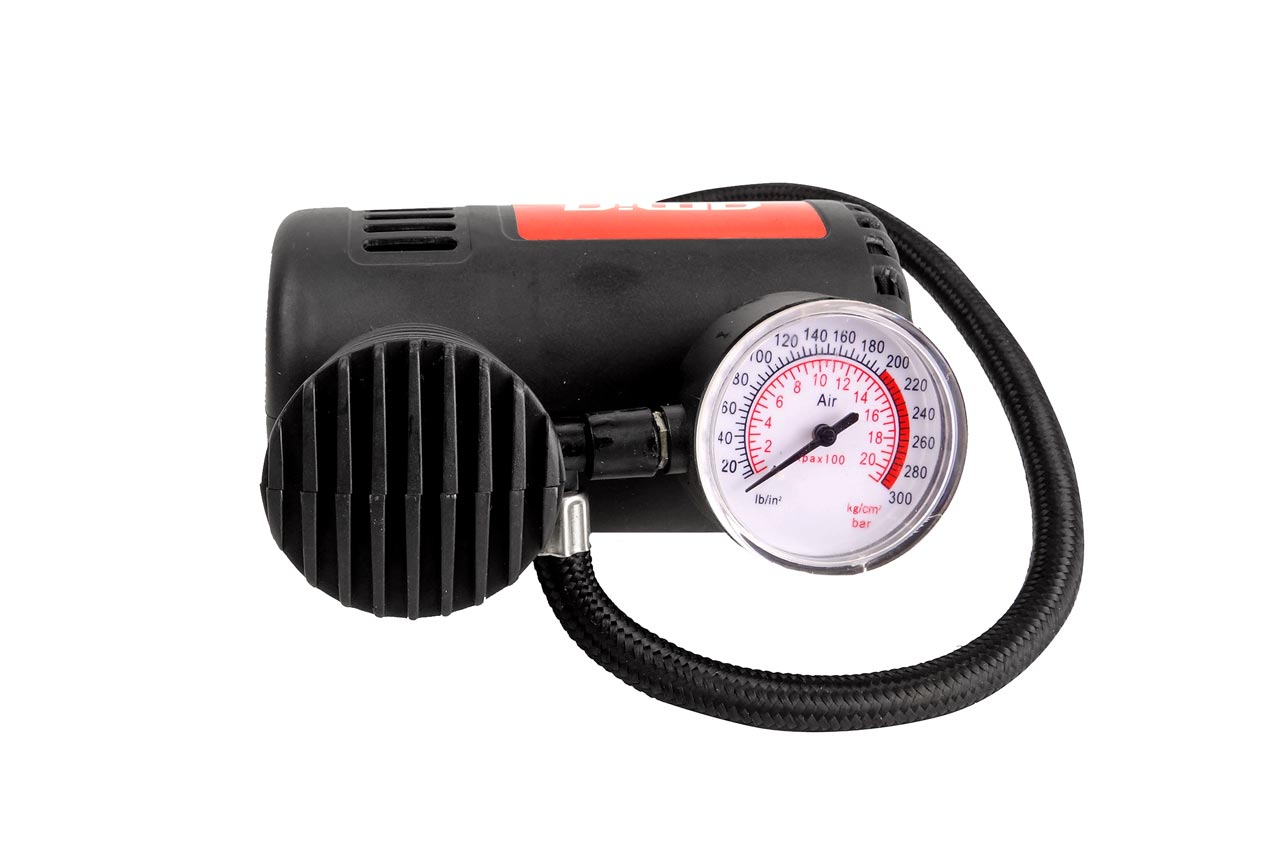 COMPRESSEUR D'AIR GONFLEUR 12V AVEC EMBOUTS AMIO