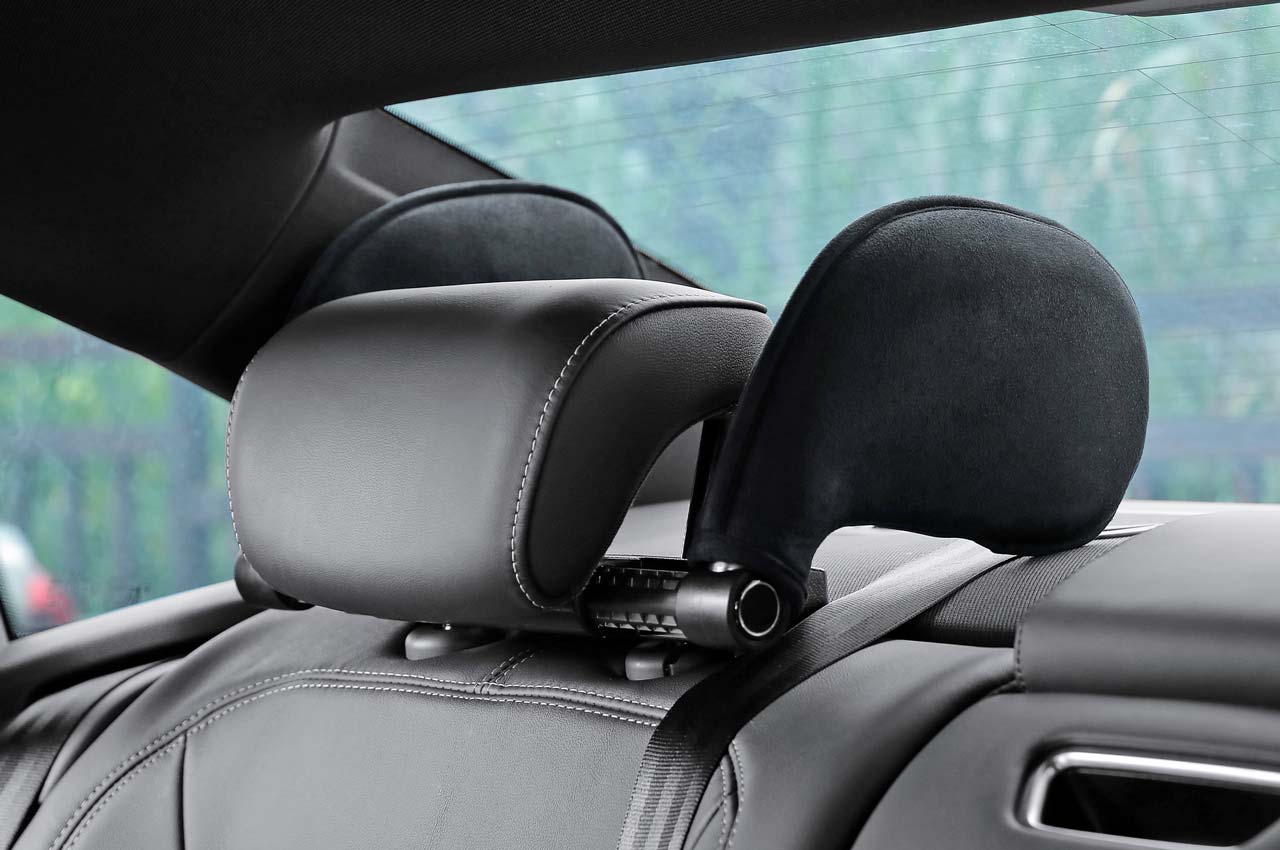 REPOSE-TETE TISSU NOIR AMIO