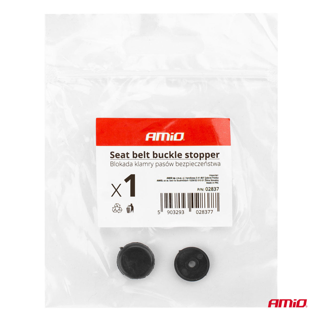 ARRET (X1) DE BOUCLE DE CEINTURE DE SECURITE AMIO