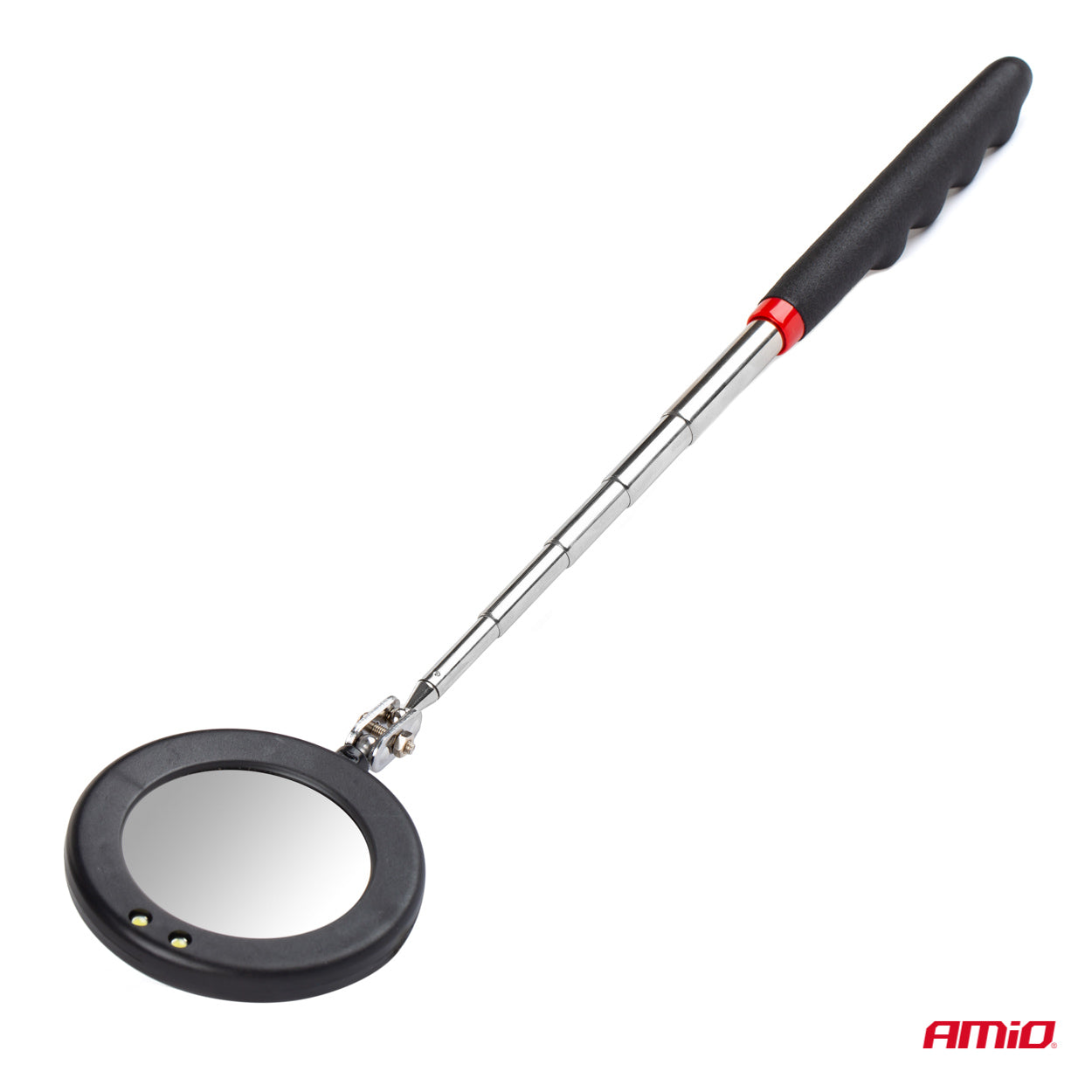 MIROIR (DIAM 50MM) D'INSPECTION TELESCOPIQUE (280 A 870MM) AVEC LAMPE LED AMIO