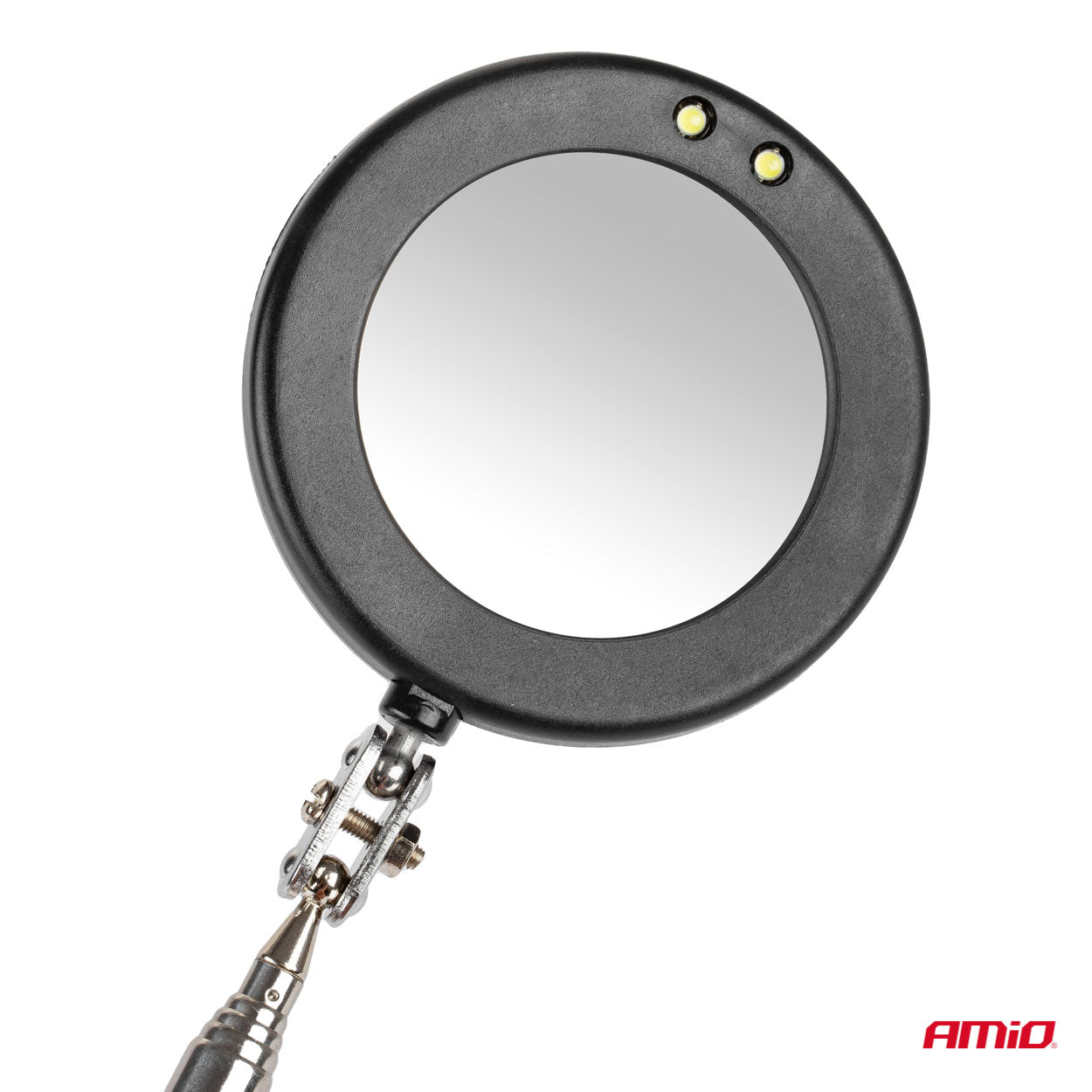 MIROIR (DIAM 50MM) D'INSPECTION TELESCOPIQUE (280 A 870MM) AVEC LAMPE LED AMIO