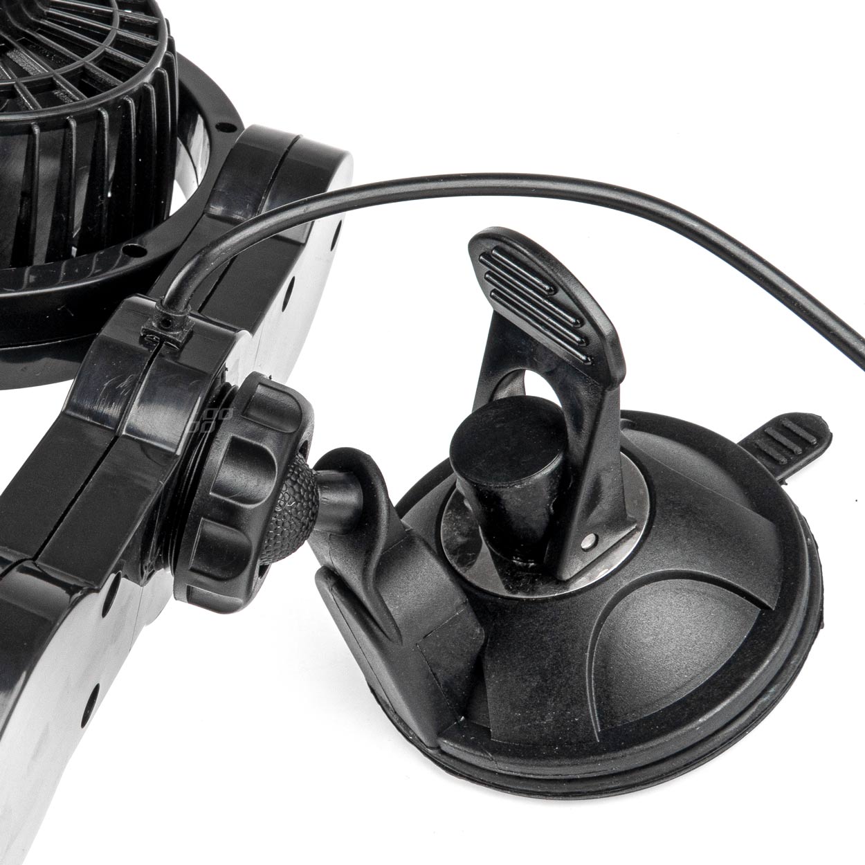 DOUBLE VENTILATEUR 12V DIAMETRE 10CM CHACUN ORIENTABLE SUR VENTOUSE AMIO