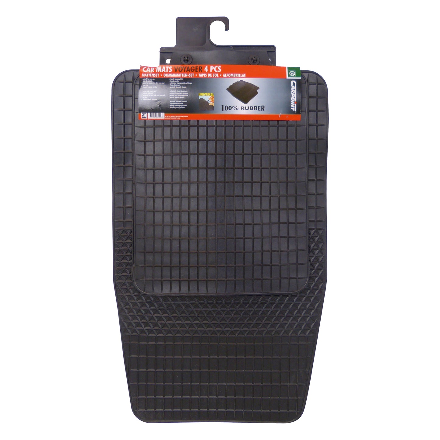 JEU DE 4 TAPIS DE SOL CAOUTCHOUC VOYAGER