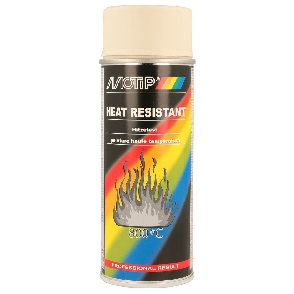 PEINTURE HAUTE TEMPERATURE 800°C RAL1013 AEROSOL 400ML MOTIP