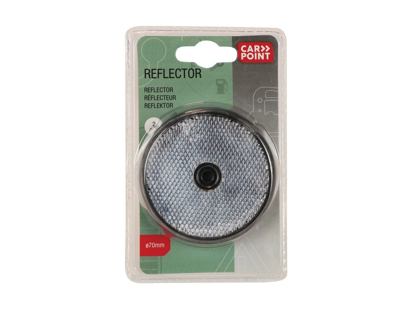 CATADIOPTRES ROND Ø70MM BLANC X2
