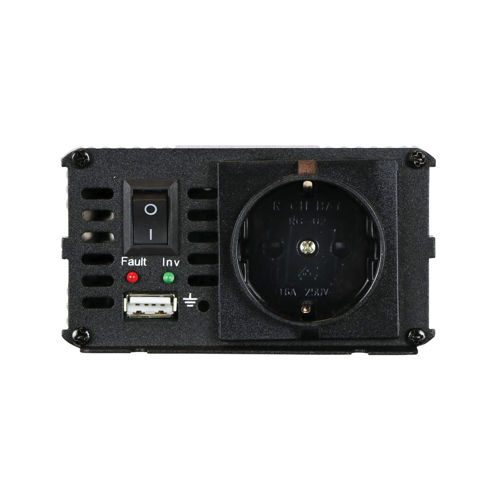 CONVERTISSEUR 12/230V 300W AVEC PINCES CROCO