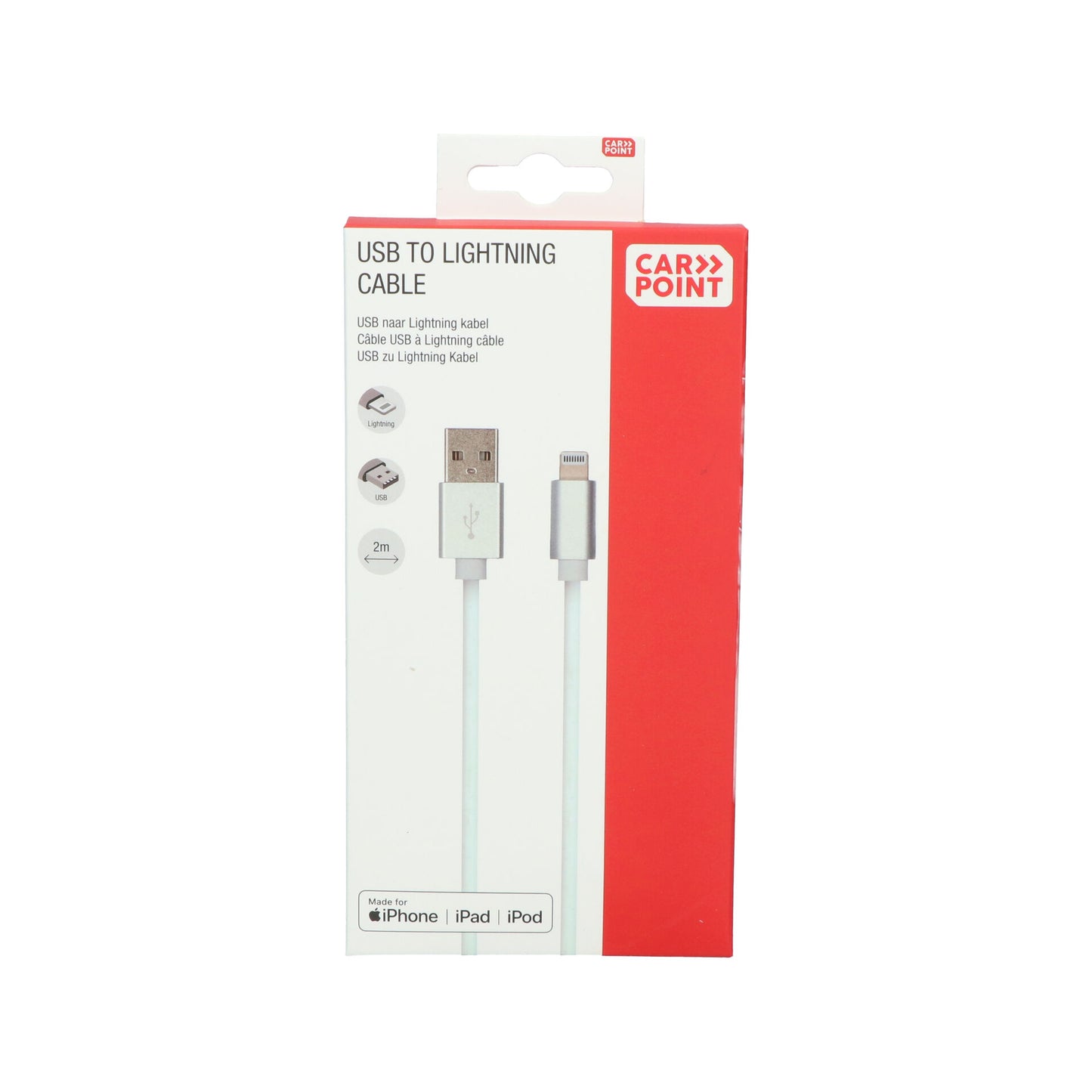 CÂBLE USB> 8 PIN 2 MÈTRE CARPOINT