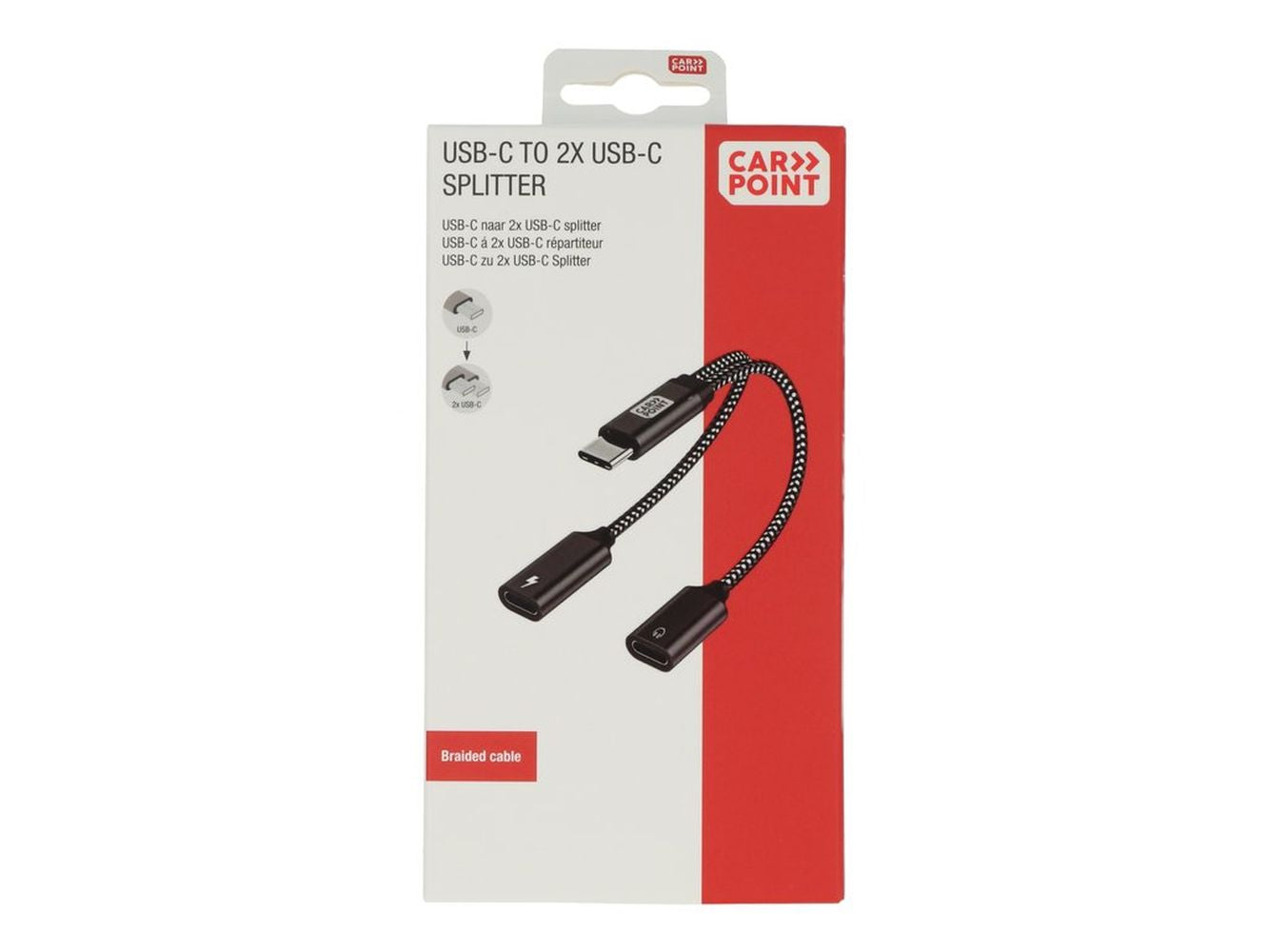 CABLE USB-C -> 2XUSB-C AUDIO & CHARGE