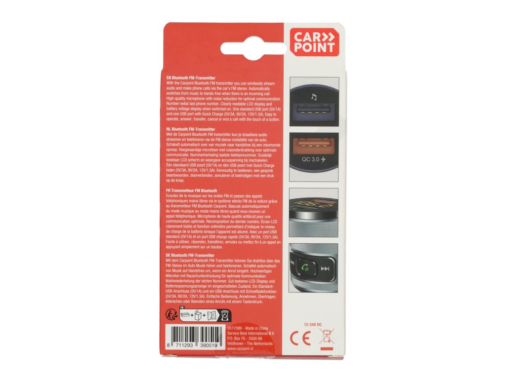 TRANSMETTEUR FM BLUETOOTH CARPOINT