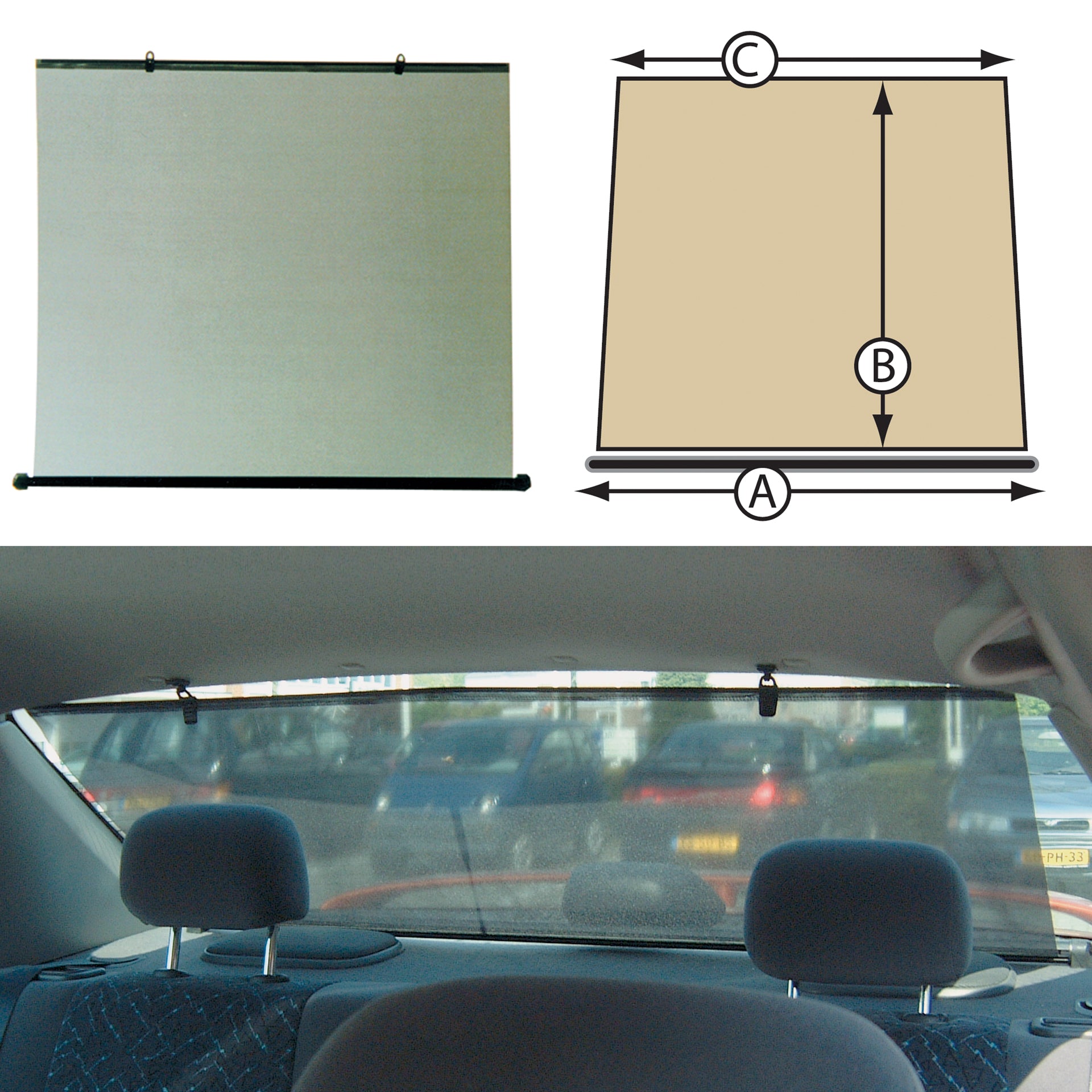 RIDEAU PARE-SOLEIL 93X68X85CM