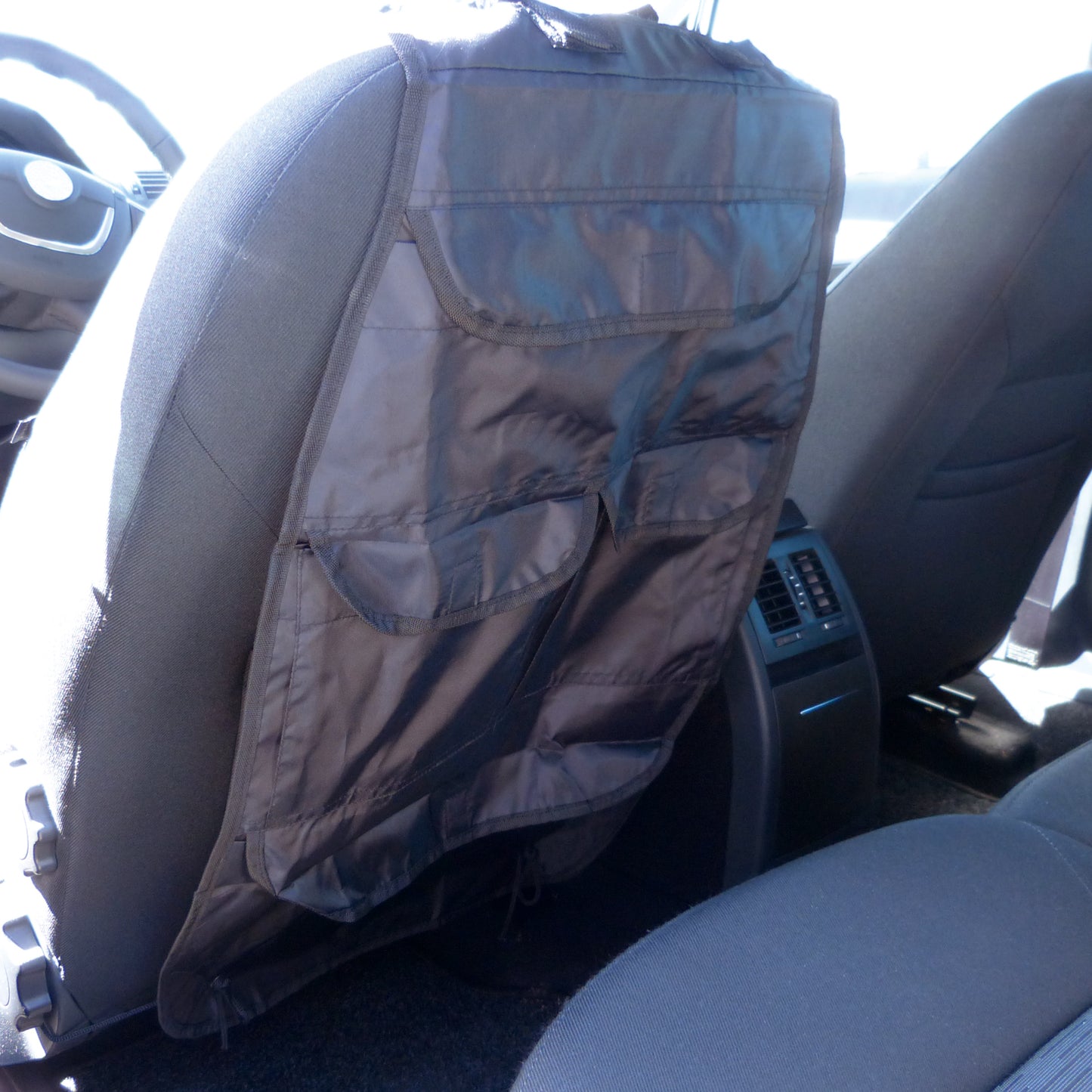 PROTEGE DOSSIER AVEC RANGEMENT CARTIDY NOIR