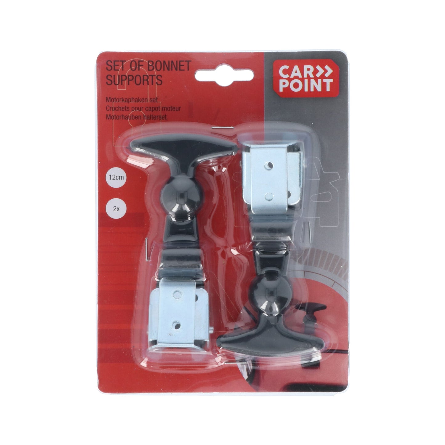 JEU DE 2 ATTACHES CAPOT CAOUTCHOUC CARPOINT