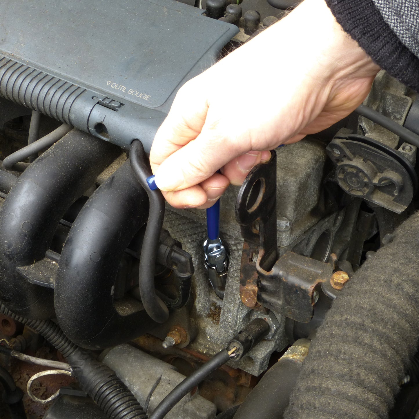 CLE A BOUGIES MODELE 21MM AVEC POIGNEE T