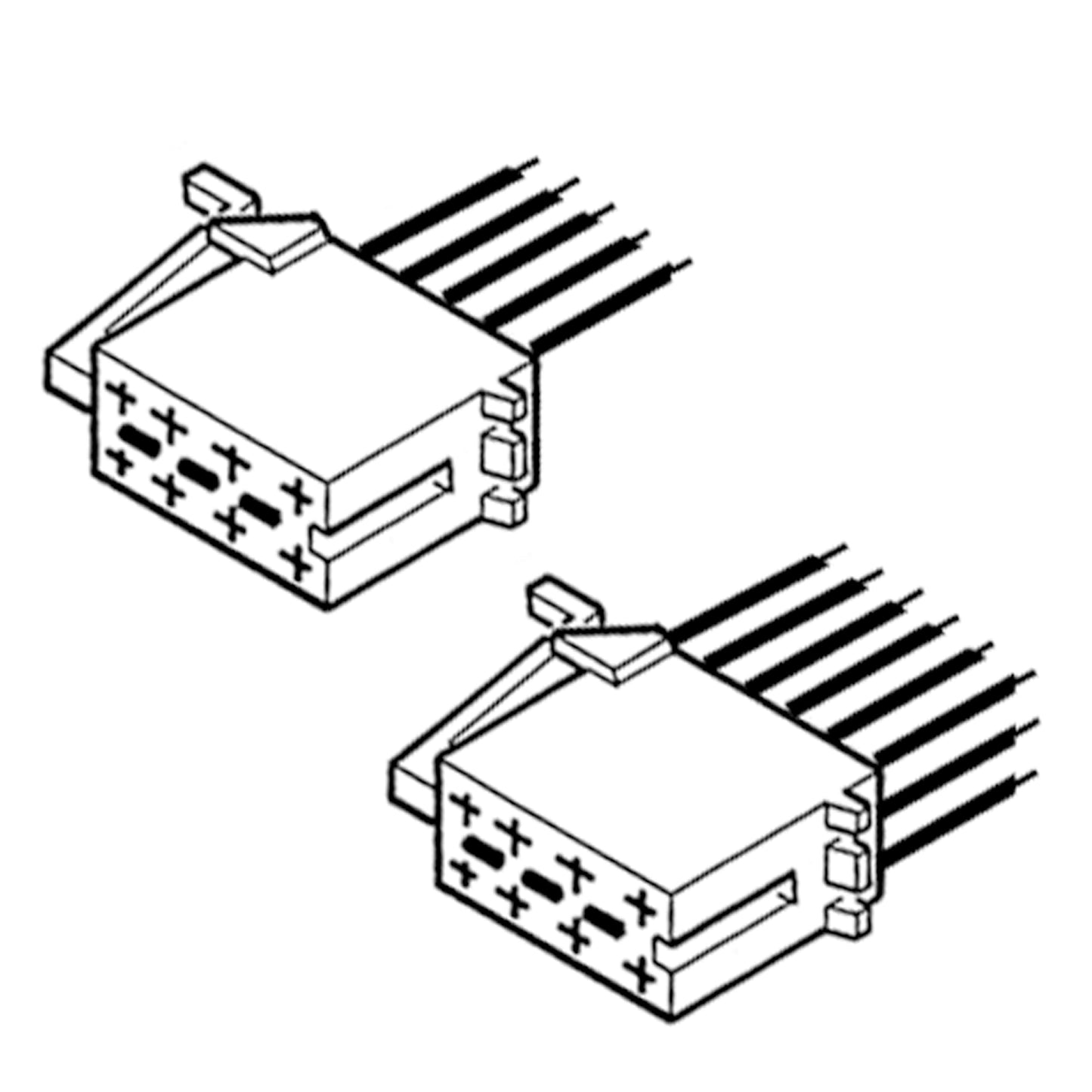 FAISCEAU DE BRANCHEMENT RAL MALE ISO POWER & SPEAKER