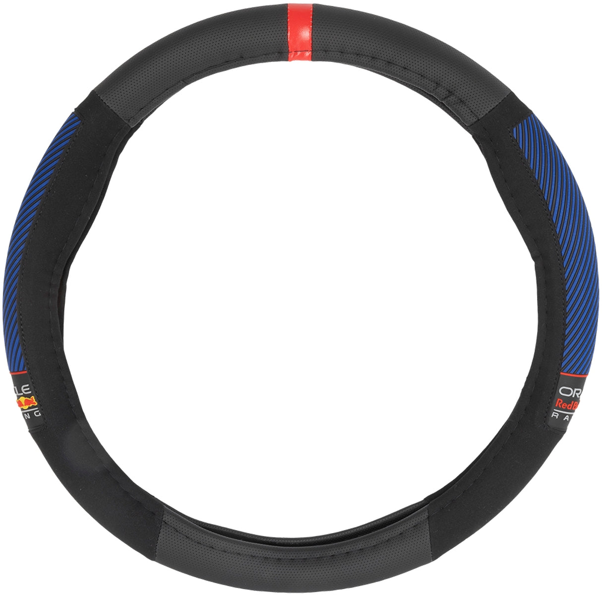 COUVRE VOLANT NOIR AVEC BANDES BLEUES ORACLE RED BULL RACING