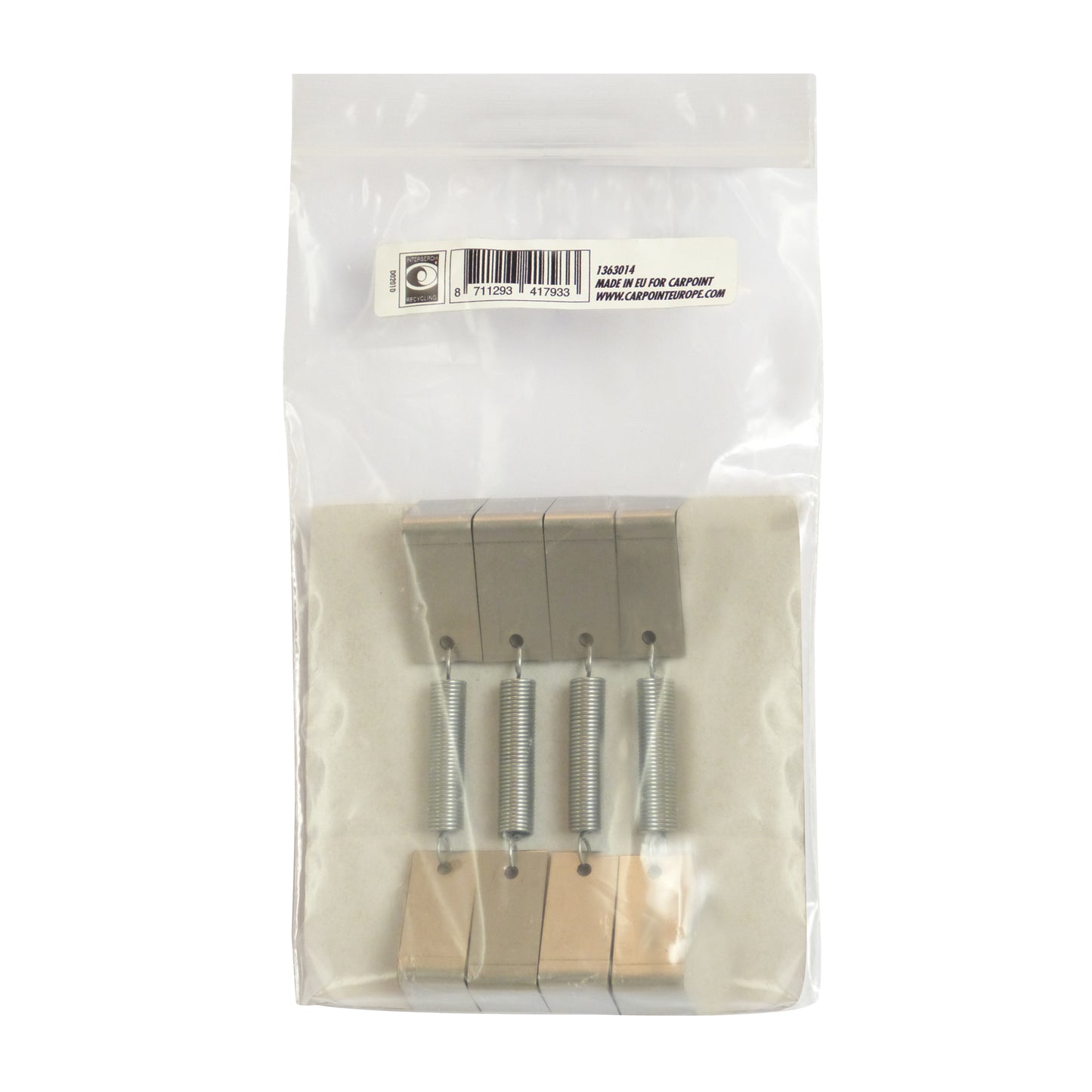 PINCES POUR SUPPORT PLAQUE D'IMMATRICULATION 4 PCS