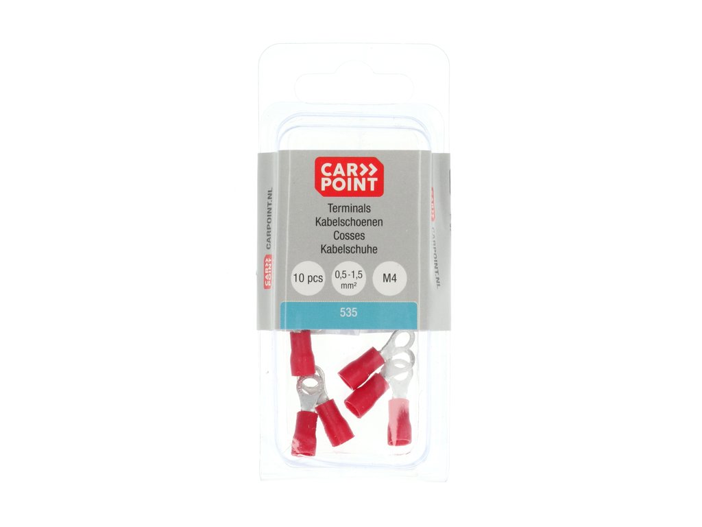 COSSES A ŒILLET 535 M4 ROUGE (10 PCS)