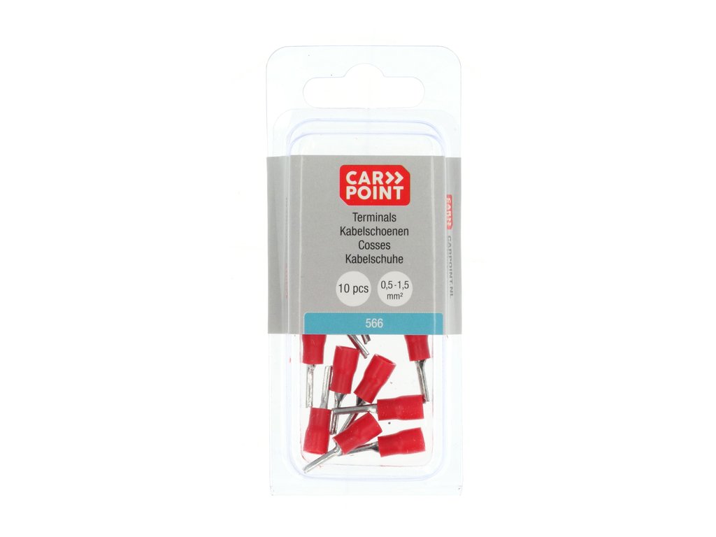 CONNECTEURS A BROCHE 566 ROUGE Ø 1,9MM (10 PCS)