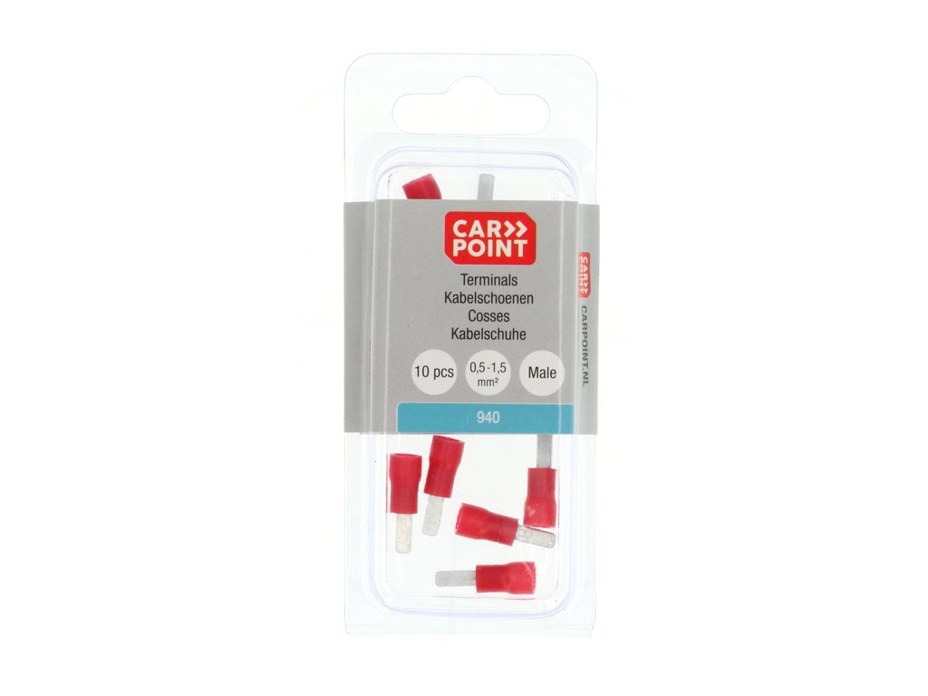 COSSES CLIP MALE 940 ROUGE 2,8X0,8MM (10 PCS)