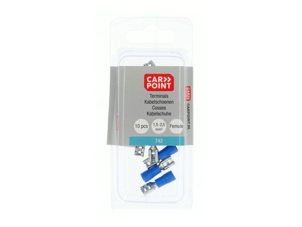 COSSES CLIP FEMELLE 742 BLEUES 4,5X0,5MM (10 PCS)