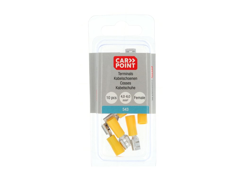 COSSES CLIP FEMELLE 543 JAUNE 6,3X0,8MM (10 PCS)