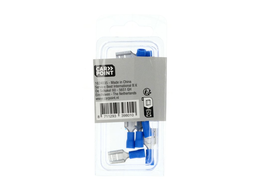 COSSES CLIP FEMELLE 544 BLEUES 8,0X0,8MM (10 PCS)
