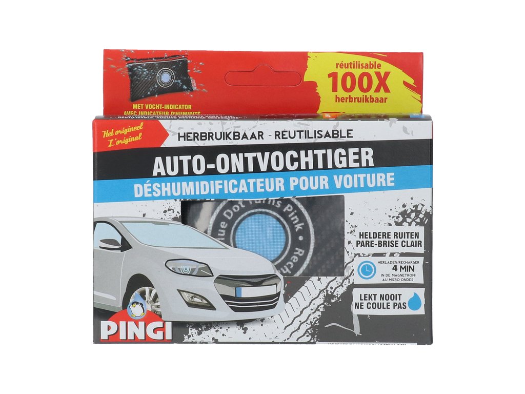 DÉSHUMIDIFICATEUR DE VOITURE RÉUTILISABLE PINGI 150 GR