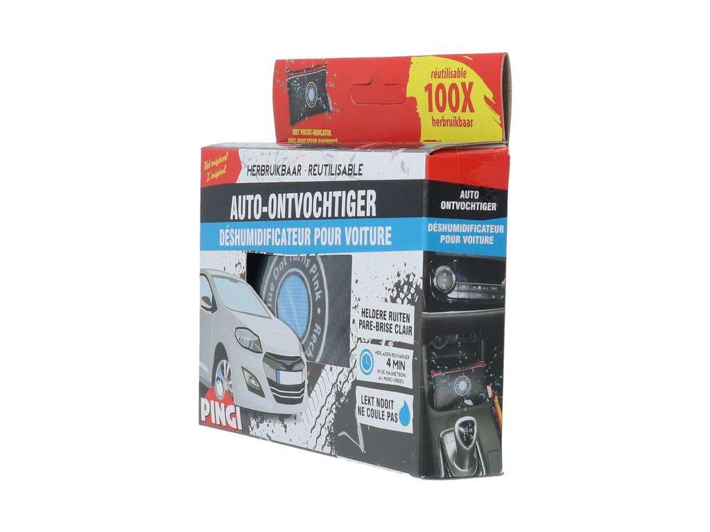 DÉSHUMIDIFICATEUR DE VOITURE RÉUTILISABLE PINGI 150 GR