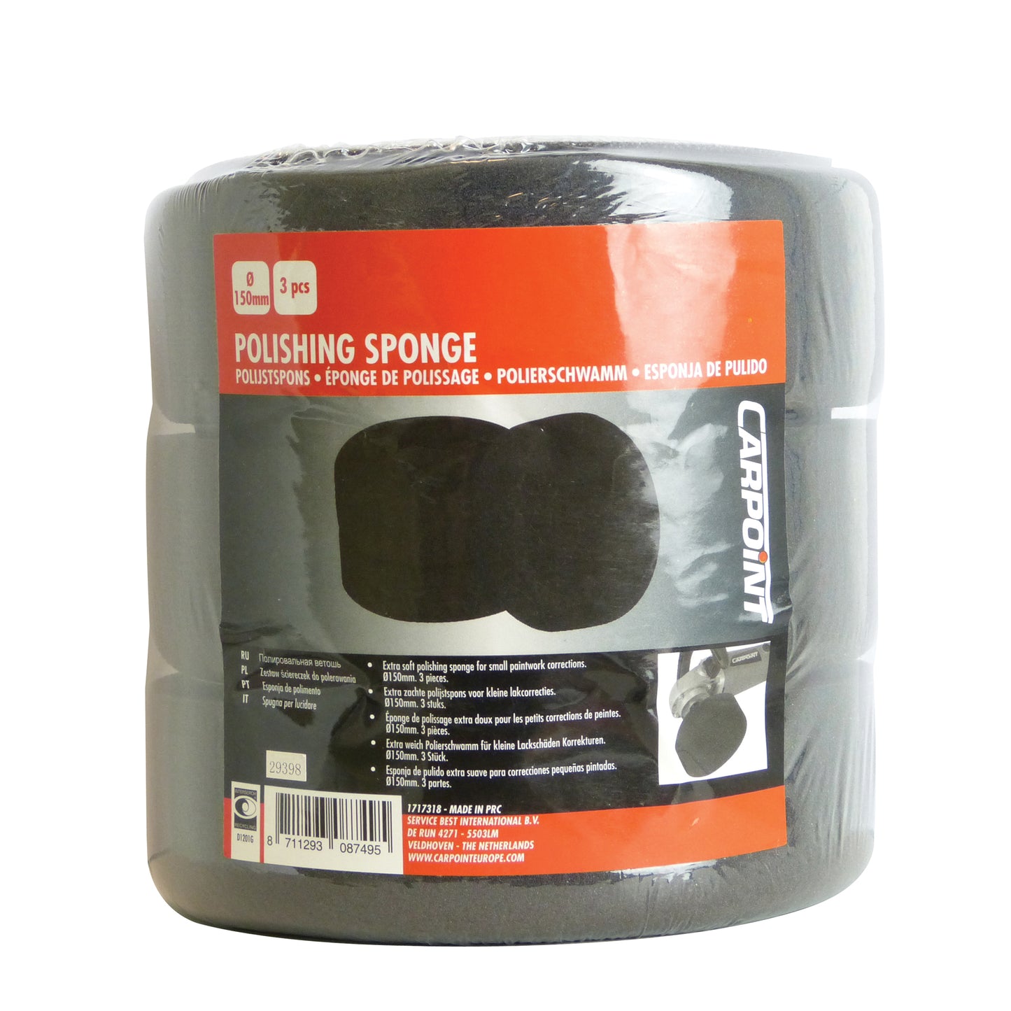 EPONGE DE POLISSAGE Ø150MM 3PCS EXTRA DOUX