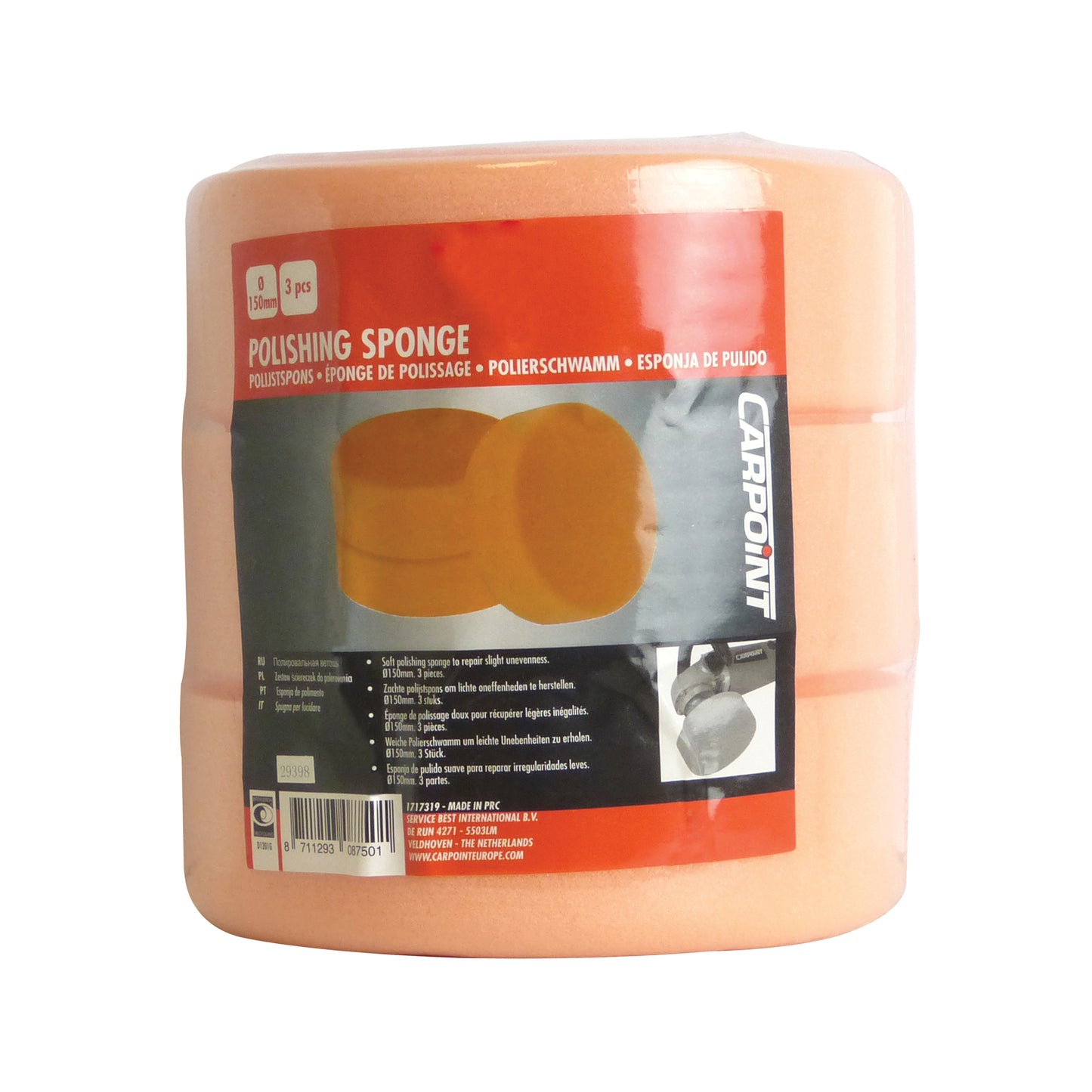 EPONGE DE POLISSAGE Ø150MM 3PCS DOUX