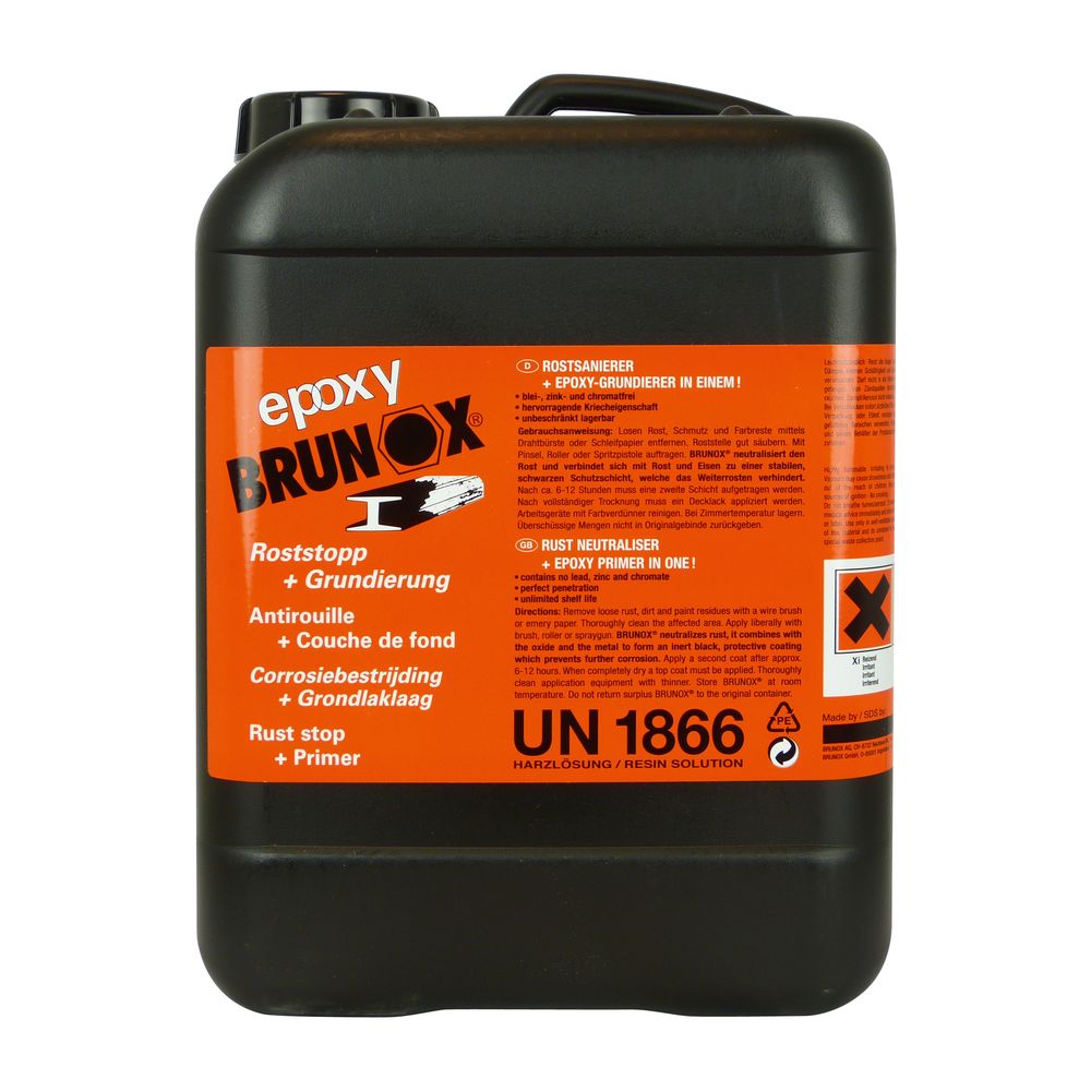 ANTIROUILLE + COUCHE DE FOND EPOXY BIDON 5L BRUNOX