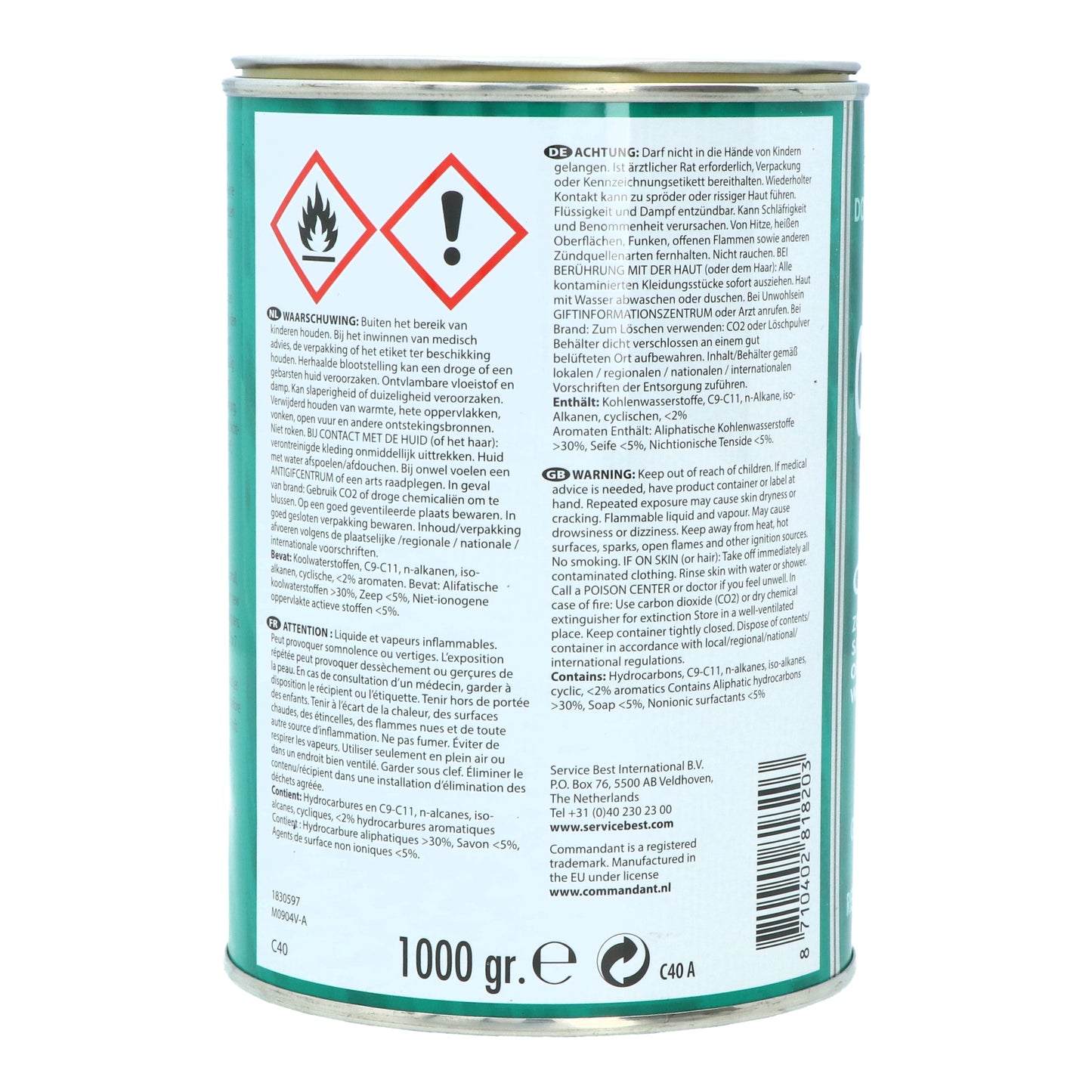 NETTOYANT COMMANDANT C40 NR.4 1KG