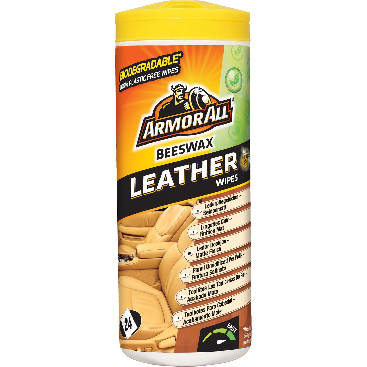 LINGETTES NETTOYANTES CUIR ARMOR ALL X24