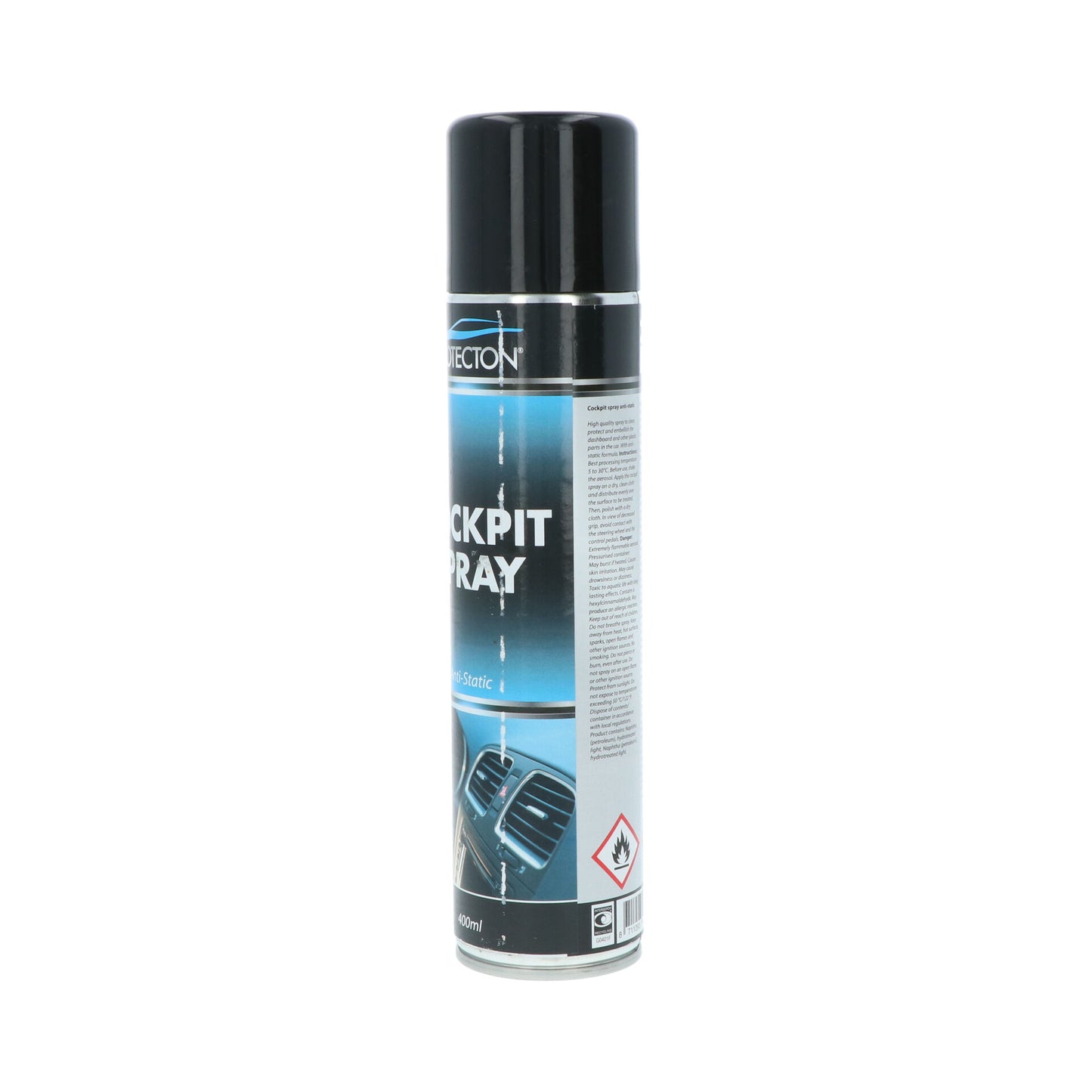 NETTOYANT PLASTIQUES ANTISTATIQUE AEROSOL 400ML PROTECTON