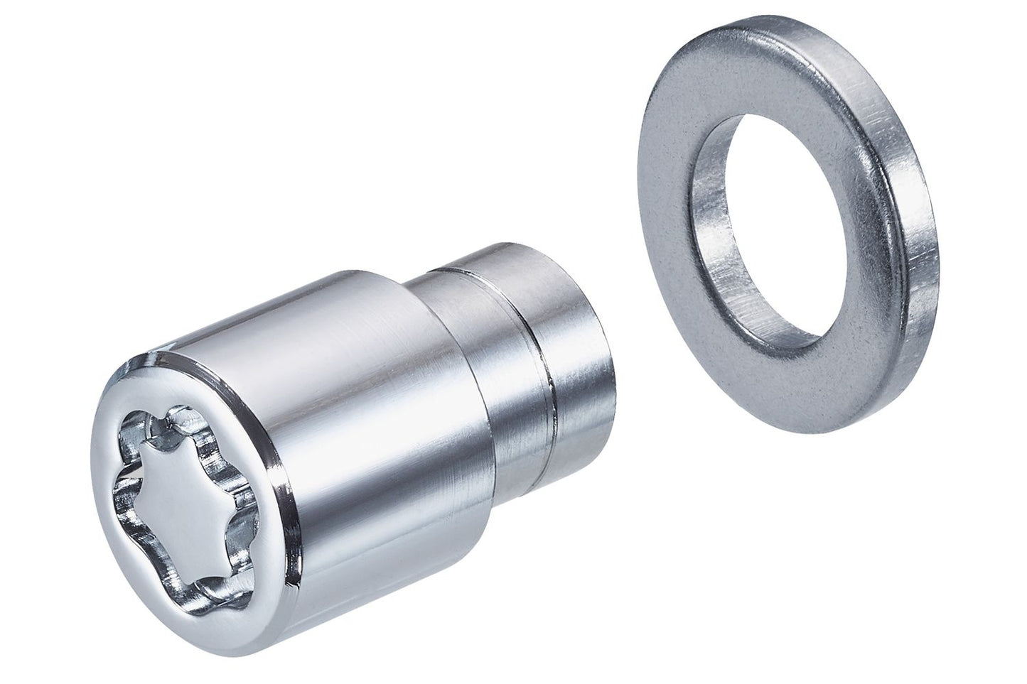 4 ECROUS ANTIVOL SU MCGARD M12X1.5/ PLAT/ LONG. 15/35MM/ Ø21MM