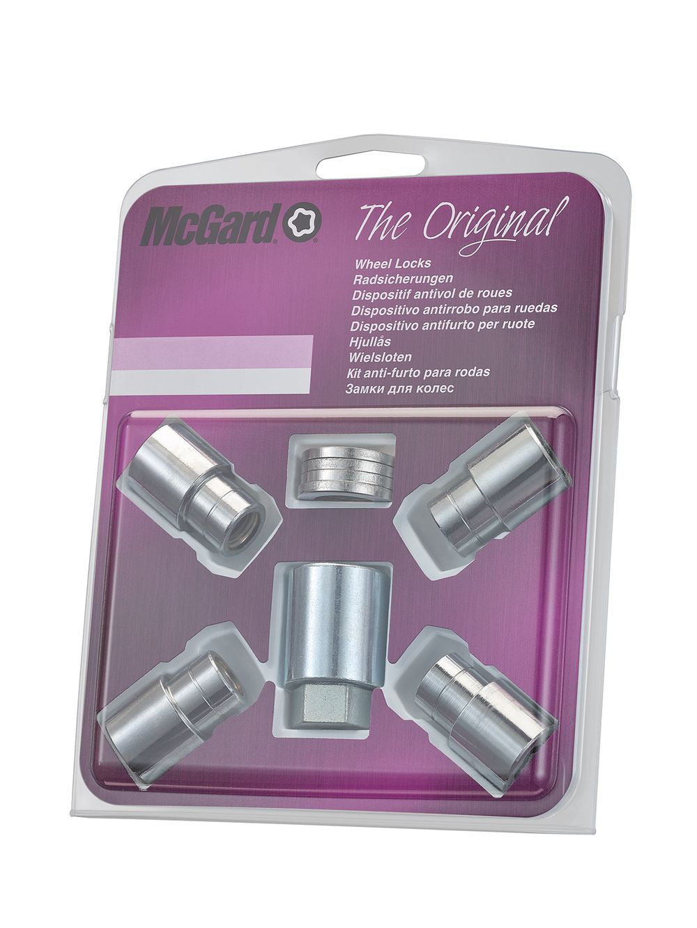 4 ECROUS ANTIVOL SU MCGARD M12X1.5/ PLAT/ LONG. 15/35MM/ Ø21MM