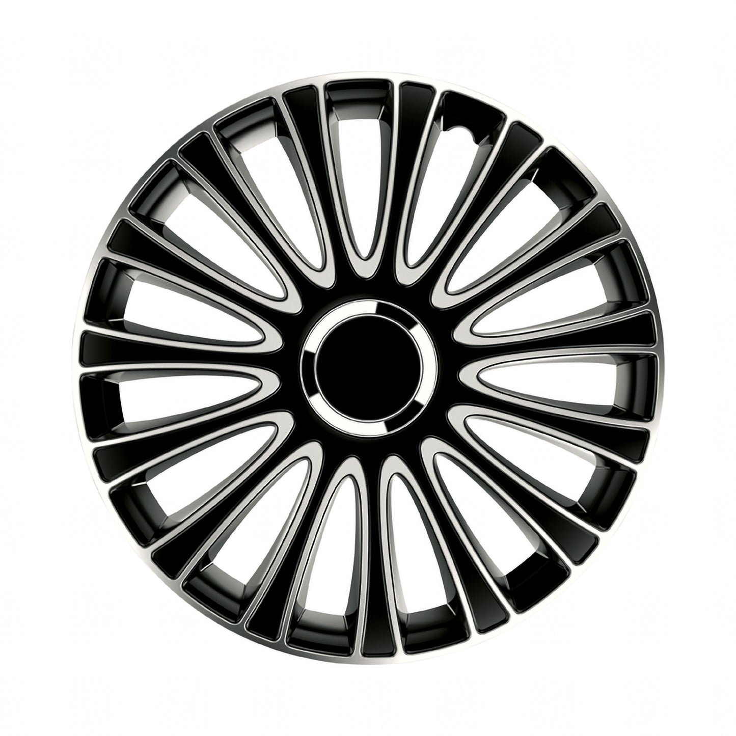 JEU D ENJOLIVEURS DE ROUES LEMANS PRO SILVER BLACK 14INCH