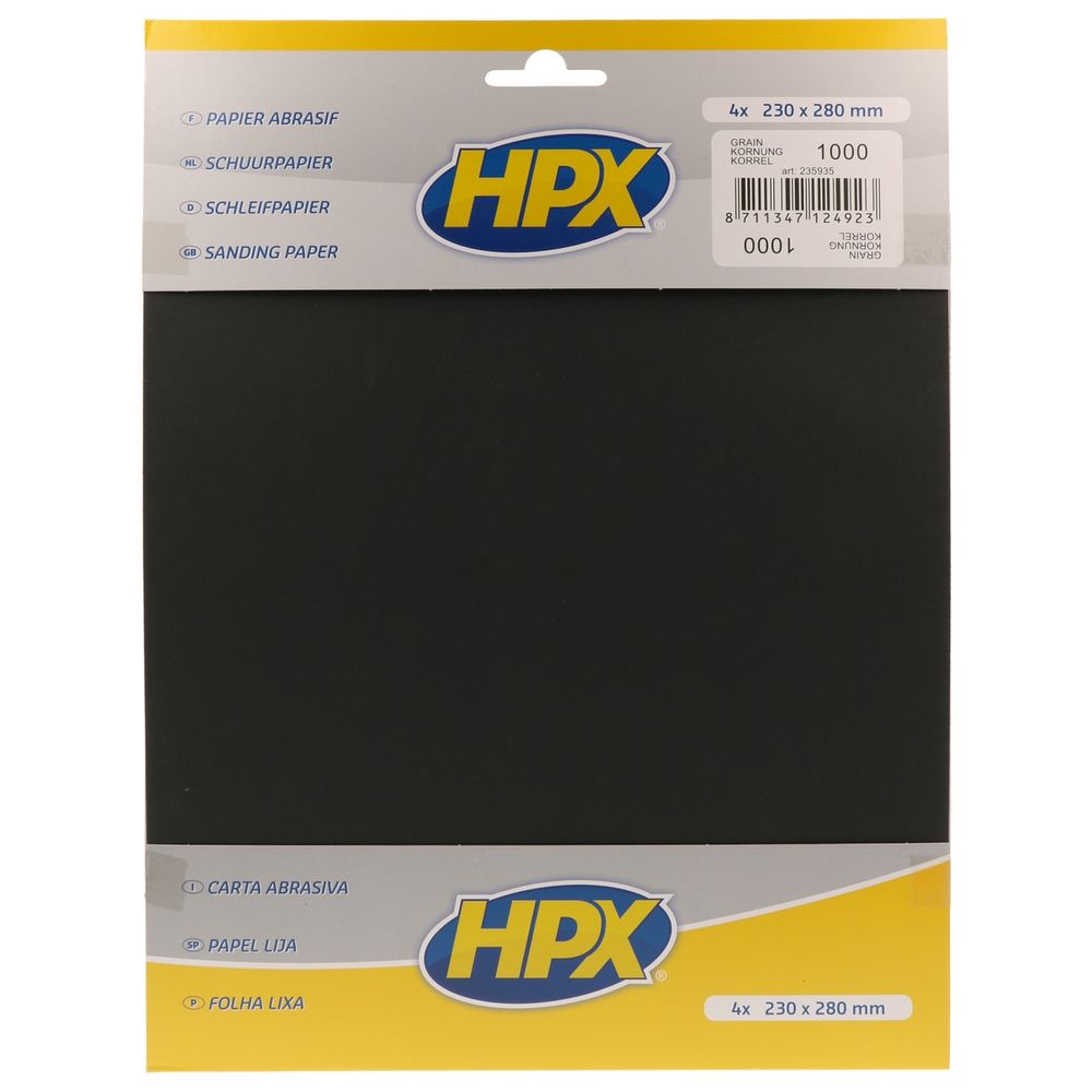 PAPIER ABRASIF P1000 X 4 HPX