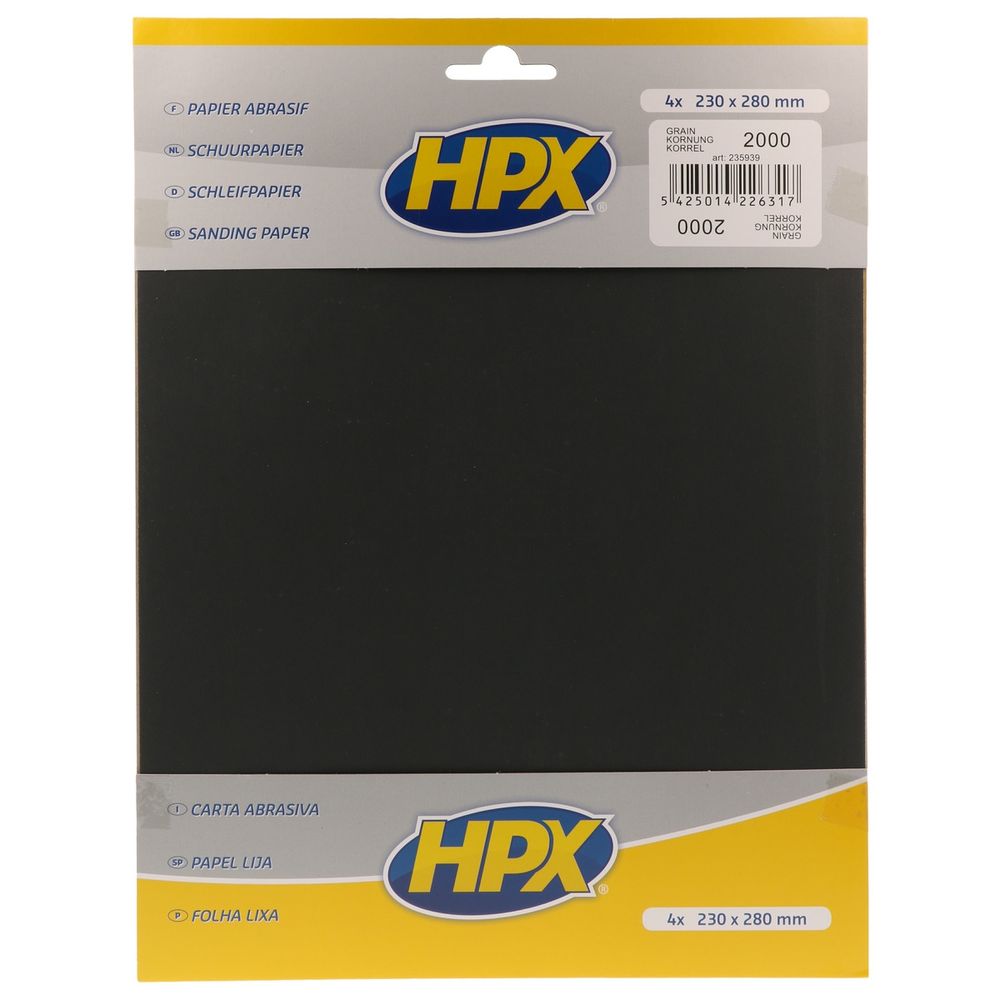 PAPIER ABRASIF P2000 X 4 HPX