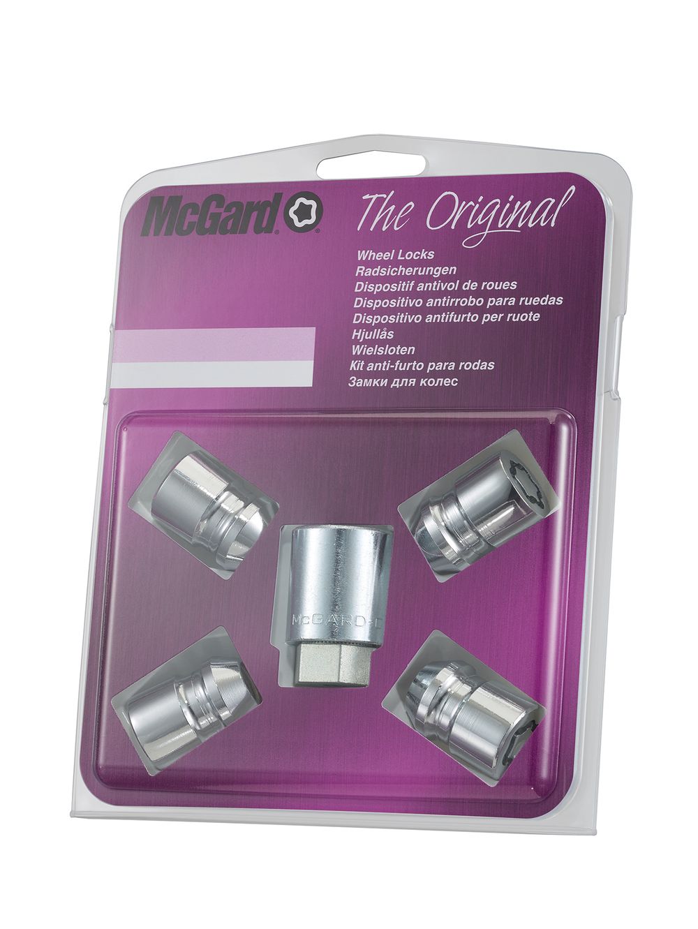 4 ECROUS ANTIVOL SU MCGARD 1/2X20/ 60°/ LONG. 37MM/ Ø21MM