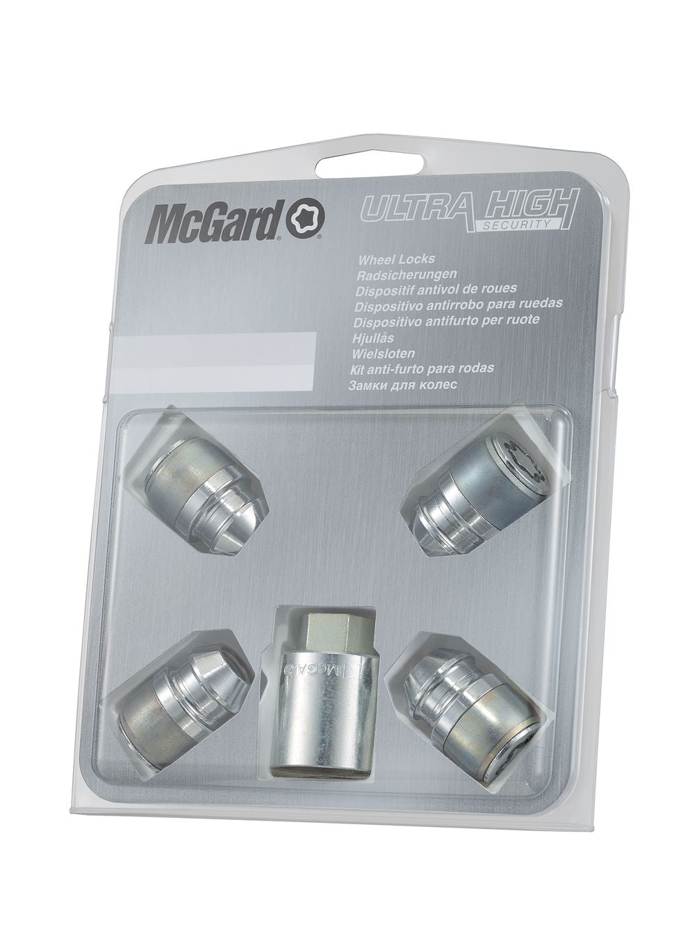 4 ECROUS ANTIVOL SL MCGARD M12X1.25/ 60°/ LONG. 32.5MM/ Ø21MM