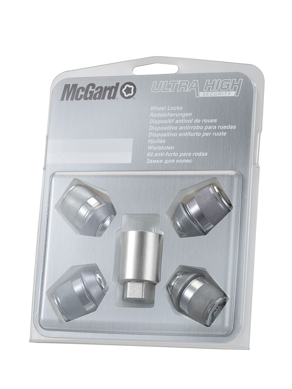 4 ECROUS ANTIVOL SL MCGARD M12X1.5/ 60°/ LONG. 32.5MM/ Ø19MM