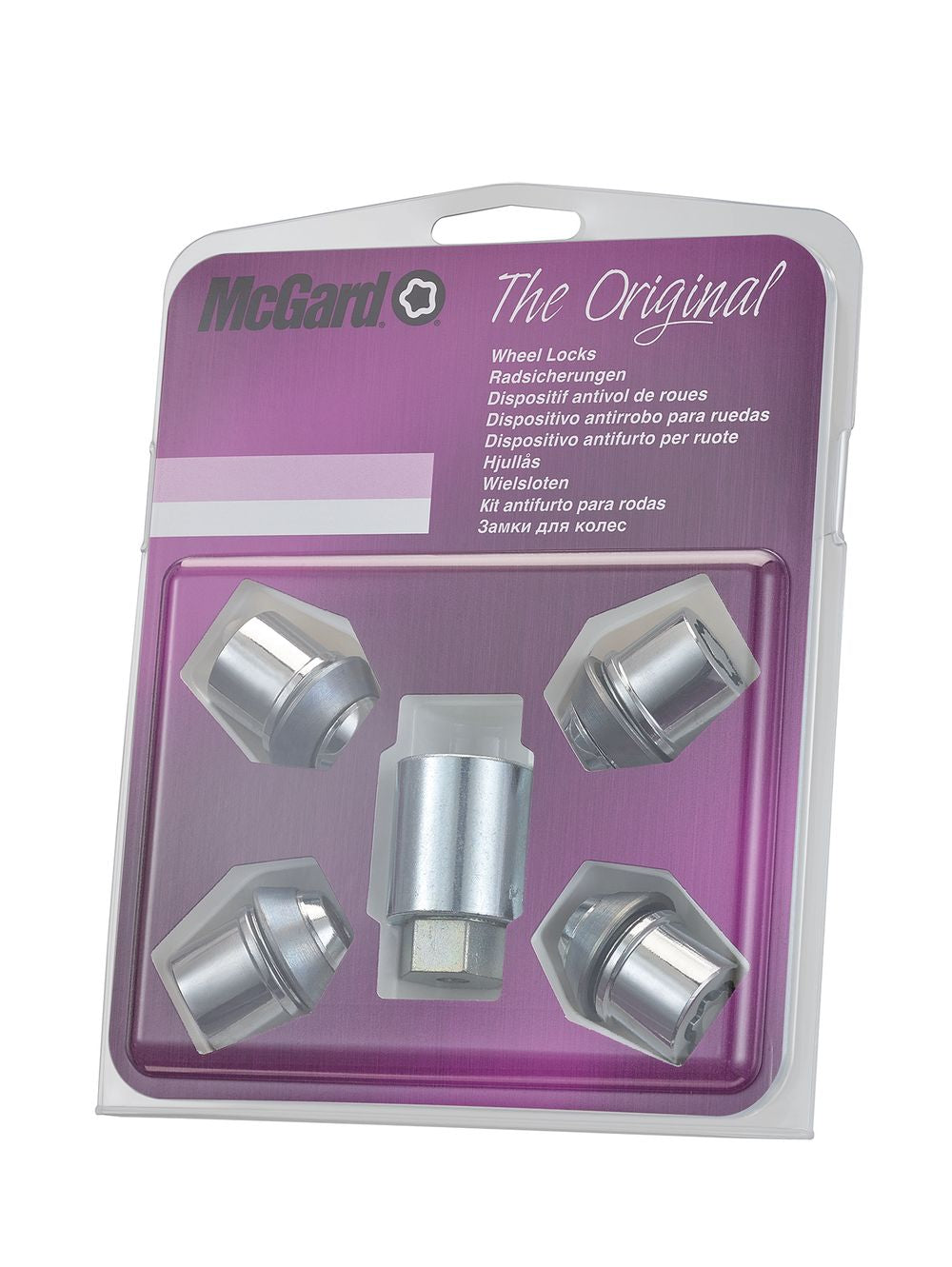 4 ECROUS ANTIVOL SU MCGARD M12X1.5/ 60°/ LONG. 32.5MM/ Ø19MM