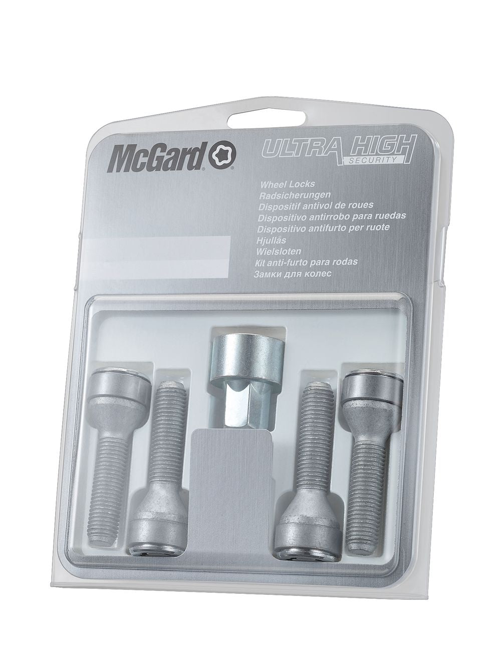 4 VIS ANTIVOL SL MCGARD M12X1.25/ 60°/ LONG. 37MM/ Ø19MM