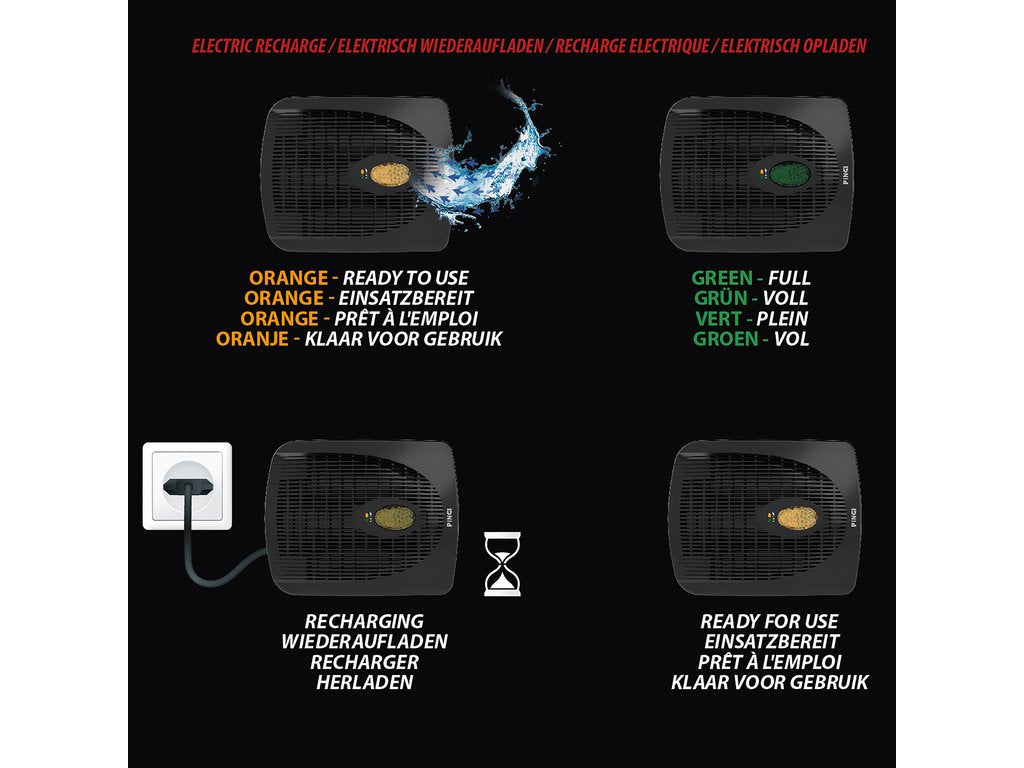 DÉSHUMIDIFICATEUR ELECTRIQUE RECHARGEABLE PINGI