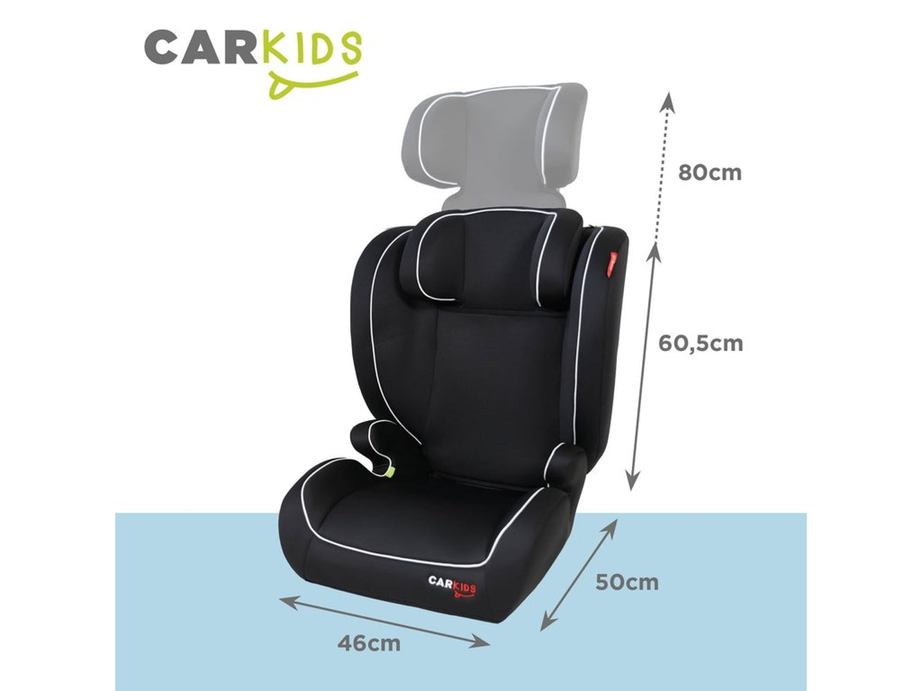 SIEGE ENFANT 100-150CM NOIR ISIZE R129 CAR KIDS